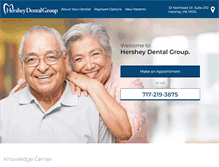 Tablet Screenshot of hersheydentalgroup.com
